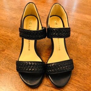 Brand NEW black open-toe heels